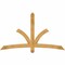 Ekena Millwork Davenport Rough Sawn Timber Gable Bracket, Western Red Cedar, 72"W x 42"H x 2"D x 4"F, 14/12 Pitch GBW072X42X0204DAV00RWR - alternate 1